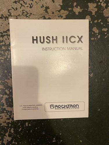 Rocktron Hush IIcx Manual