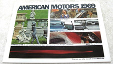 Vintage 1969 American Motors Javelin Amx Rebel Rambler Ambassador Brochure