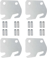 Bed Frame Hooks for Wooden Beds 4Pcs Replacement Universal Bed Rail Hook Plates 