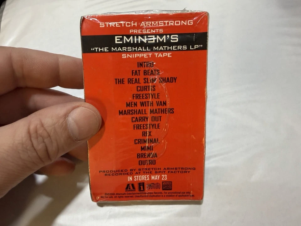 Eminem the Marshall Mathers LP 1 Cassette Tape Sealed PROMO Copy 2000 New STANS - Bild 3 von 4