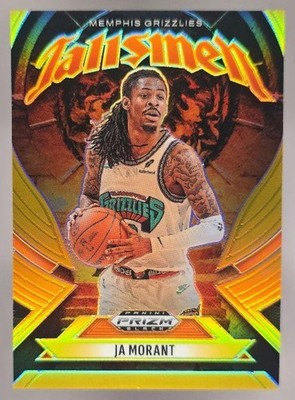 2024-25 Panini Prizm Black Ja Morant #3 Talismen Gold Prizms 10/10 Grizzlies