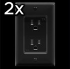 2x TOPGREENER TG15RD31-BK Recessed Outlet Receptacle, Tamper-Resistant Outlet