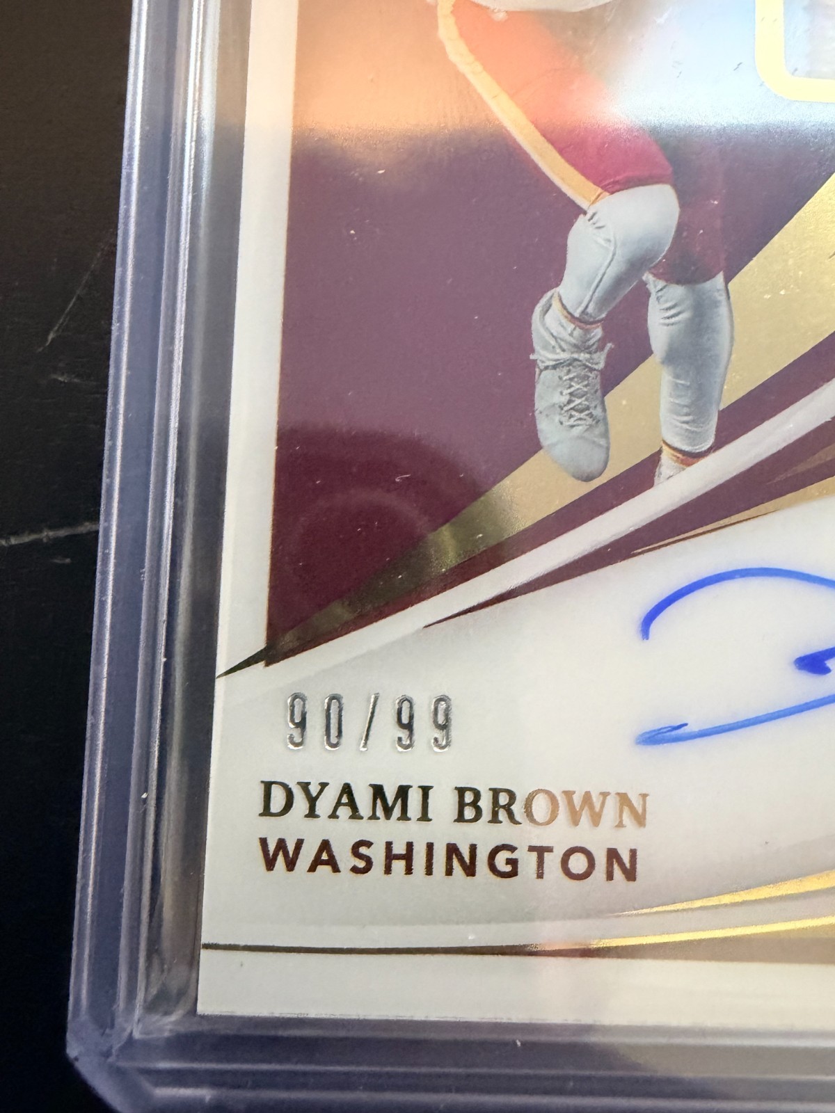 2021 Panini Immaculate Dyami Brown Rookie Patch Auto # /99 view 2