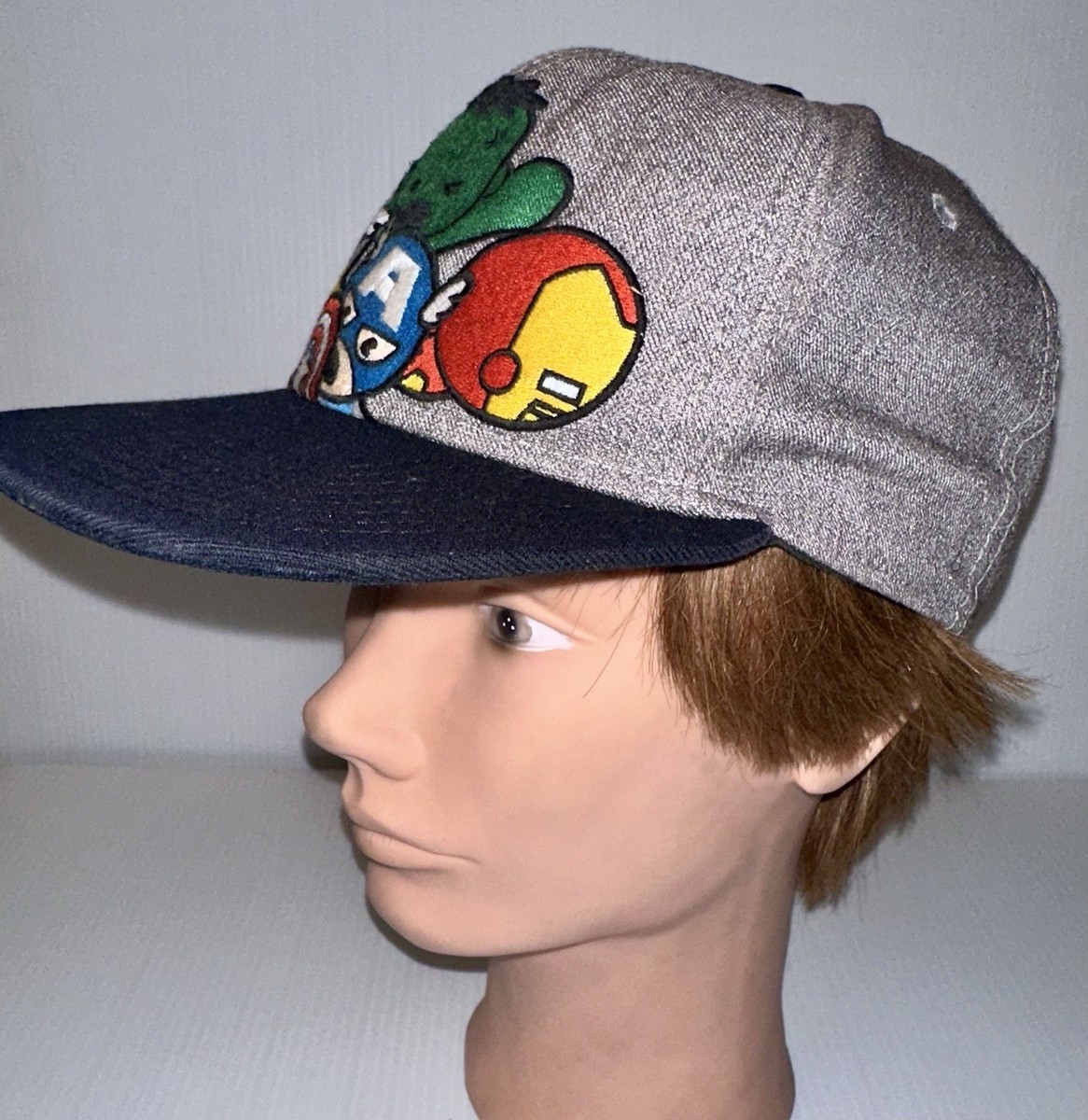 MARVEL Heroes Avengers Hulk Iron Man Thor Captain America SNAPBACK Baseball Cap View 3