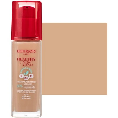 Bourjois Healthy Mix 53W Foundation 30ml, vegan, für alle Hauttypen, leuchtend - Bild 1 von 2