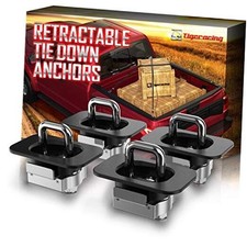 Retractable Truck Bed Tie Down Anchors Compatible with F150 2015-2025, Super