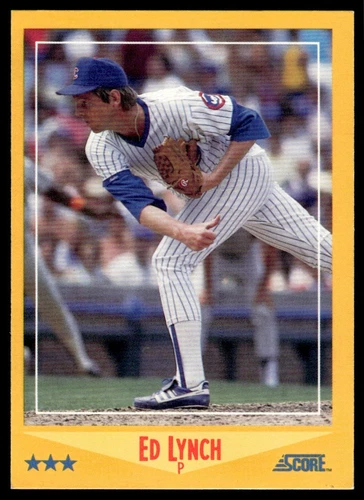 1988 Score Ed Lynch Chicago Cubs #506 15547