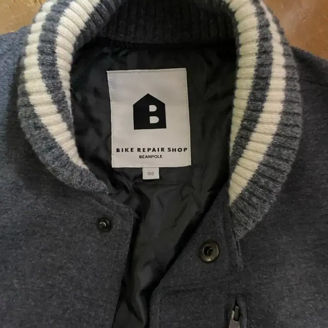 Beanpole Gray Varsity Wool Jacket 100 Size