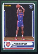 GREEN FOIL  23-24 PANINI STICKER CARD AUSAR THOMPSON RC /5 2023 RARE ROOKIE CARD