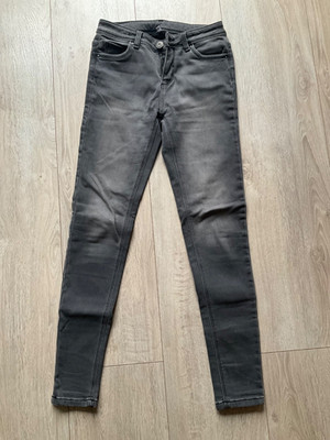 C&A Mädchen Jeans Hose Stretch Skinny Gr 16 J. 176 cm.  grau gefüttert warm