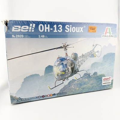 #ad Italeri Bell OH 13 Sioux Korean War Helicopter 1:48 Scale Plastic Model Kit 2820 $37.95
