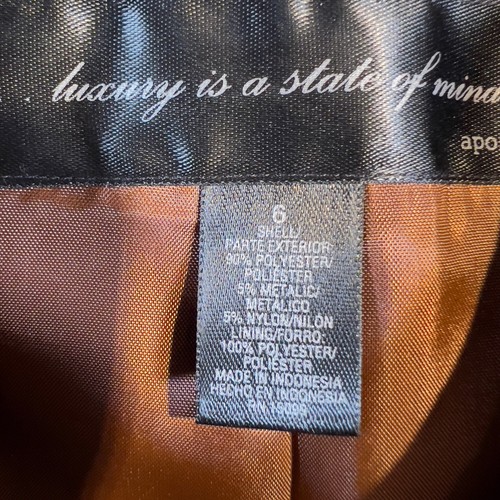 Apostrophe Luxury Is A State Of Mind Cropped Jacket Woman 6 Metallic Gold Floral - Picture 5 of 11