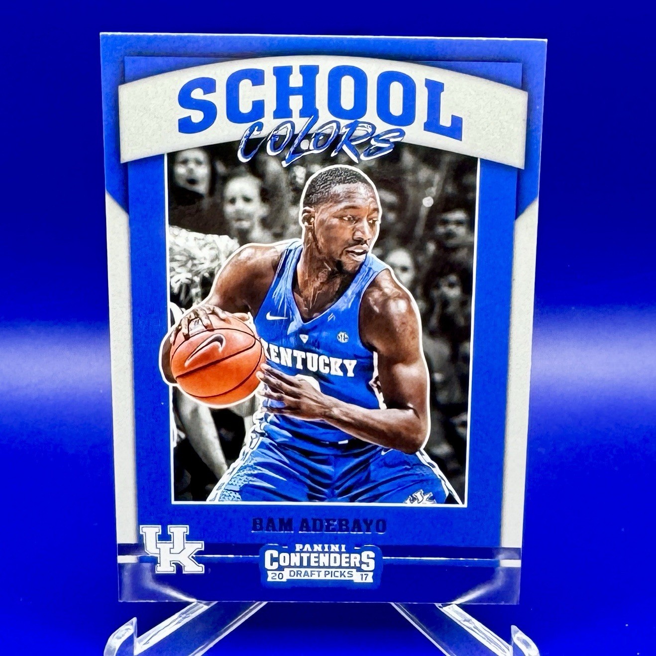 Bam Adebayo 2017 Panini Contenders Draft Picks School Colors Rookie #16 Kentucky