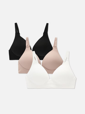 NEW PRIMARK 3 PACK WIRELESS BRAS  MULTICOLORS