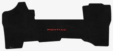 Lloyd Ultimat Front Mat for '90-92 Pontiac Trans Sport w/Red on Black Pontiac