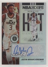 2019-20 Panini NBA Hoops Premium Stock Justin Wright-Foreman #HS-JWF Auto 00jj