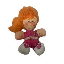 Fisher Price Smooshees Cuddlers "Beth" Girl Orange Hair NO BIKE 1987 4" Winking