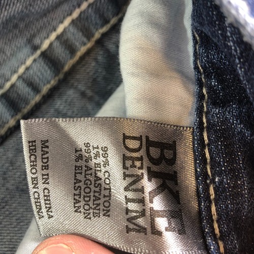 BKE Buckle Jeans Mens 40R Blue Seth Straight Leg Relaxed Stretch (40x31) Whisker - Picture 4 of 11