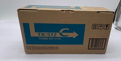 Genuine Kyocera Mita TK572C (TK-572C) Cyan Toner Cartridge, OEM
