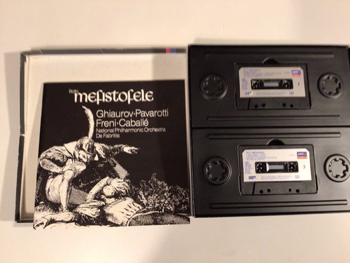 Boito: Mefistofele Guiaurov Pavarotti Freni Caballe 2 Cassette Box Set LDR573010 - Picture 3 of 6