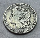 E PLURIBUS UNUM 1884 Lady Liberty Morgan U S Silver Dollar Coin $1