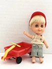 Vintage Mattel Liddle Kiddles HOWARD "BIFF" BOODLE Doll, Outfit & Hat & Wagon