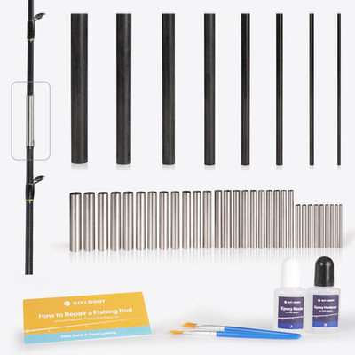 Fishing Rod Repair Kit Complete, Easy&Quick Approach to Repair Broken Fishing Po