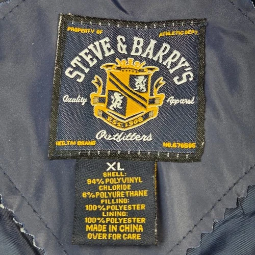 Steve & Barry's Michigan Wolverines Varsity Bomber Jacket Mens XL Navy Gold image 4