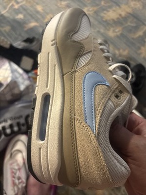 Nike Air Max 1 Light Bone/Psychic Blue Mens Size 8 New Authentic