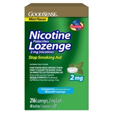 Goodsense Nicotine Polacrilex Lozenge 2 Mg Nicotine Stop Smoking Aid Mint