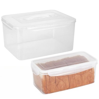 2 Bread Box with Airtight Lids,Large Bread Containers,3.2Qt,9.5Qt Bread Stora...