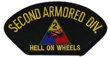 2nd Armored Division Hell On Wheels 5 Inch Cap Hat Embroidered Patch H F1D19I