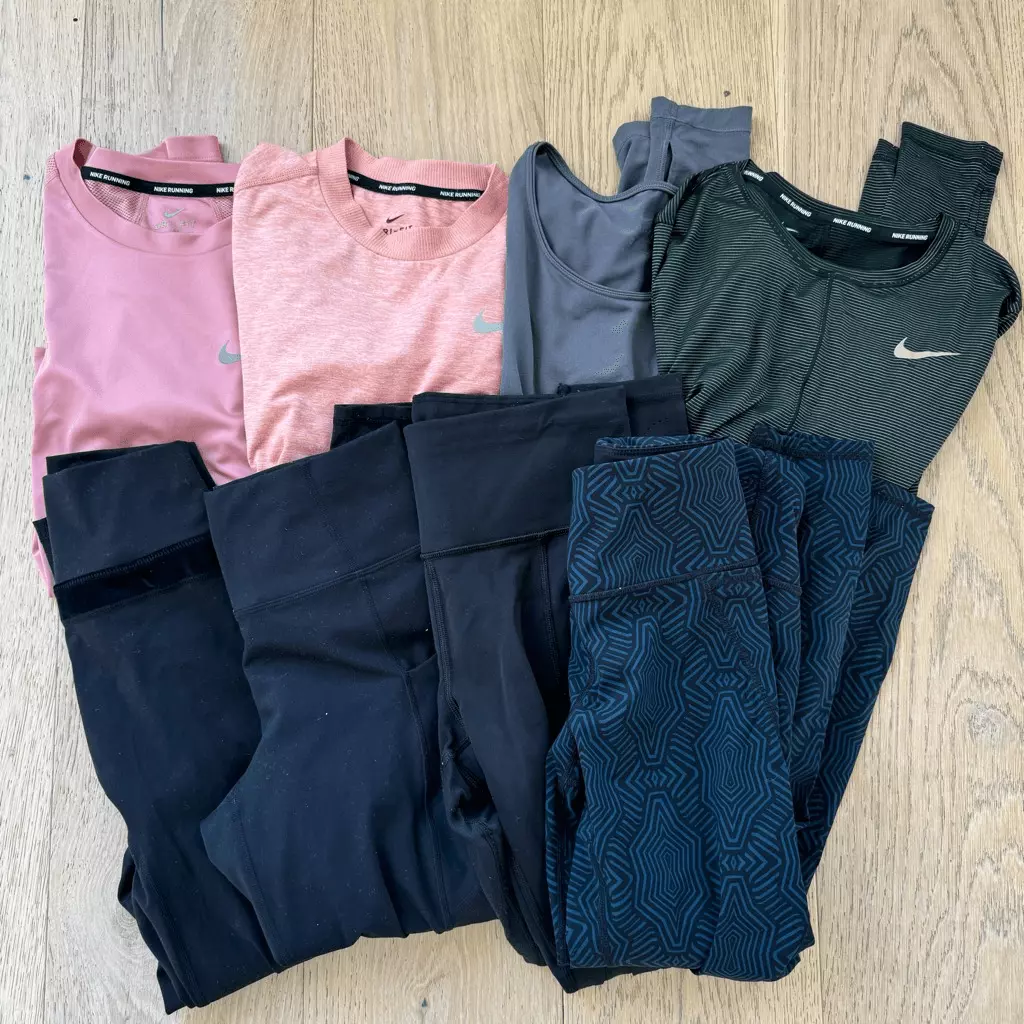 sweaty-betty large bike long sleeve bundle leggings