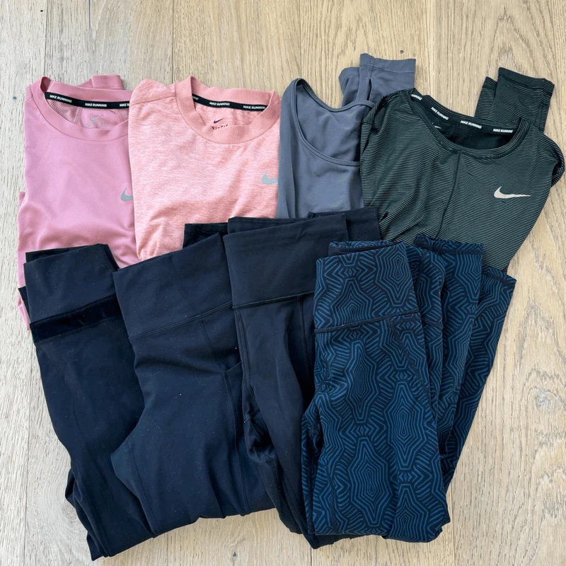 sweaty-betty large bike long sleeve bundle leggings