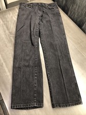 Wrangler Vintage Jeans Mens Size 35x32 Black Straight Leg Pants