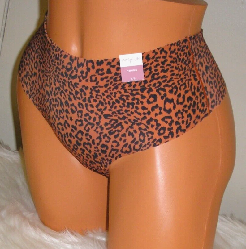 Panties Lingerie Ambrielle Animal Print Thong  Small Adult Gift - Image 2 of 4