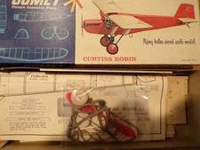 VINTAGE COMET CURTISS ROBIN BALSA MODEL AIRPLANE KIT NOS