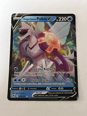 Pokemon TCG PALKIA 039/189V Ultra Rare Card - Sword & Shield 10 EB10 - Near Mint