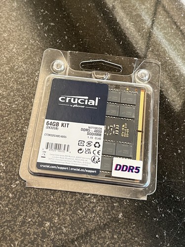 Crucial RAM 64GB Kit 2x32GB DDR5 4800MHz CL40 Laptop Memory CT2K32G48C40S5 EBay