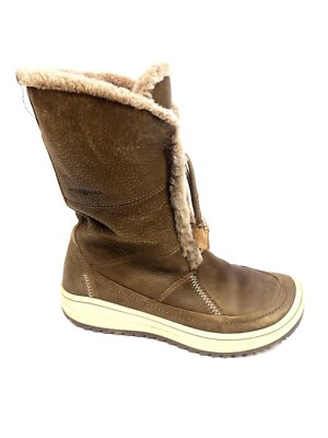 ECCO Women's Trace Lite HydroMax Snow Boots in Brown - Size 39 US 8-8.5