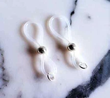 Silver Non-Pierced Nipple Noose Lingerie Jewelry, Fake Nipple Rings Nipple Clamp