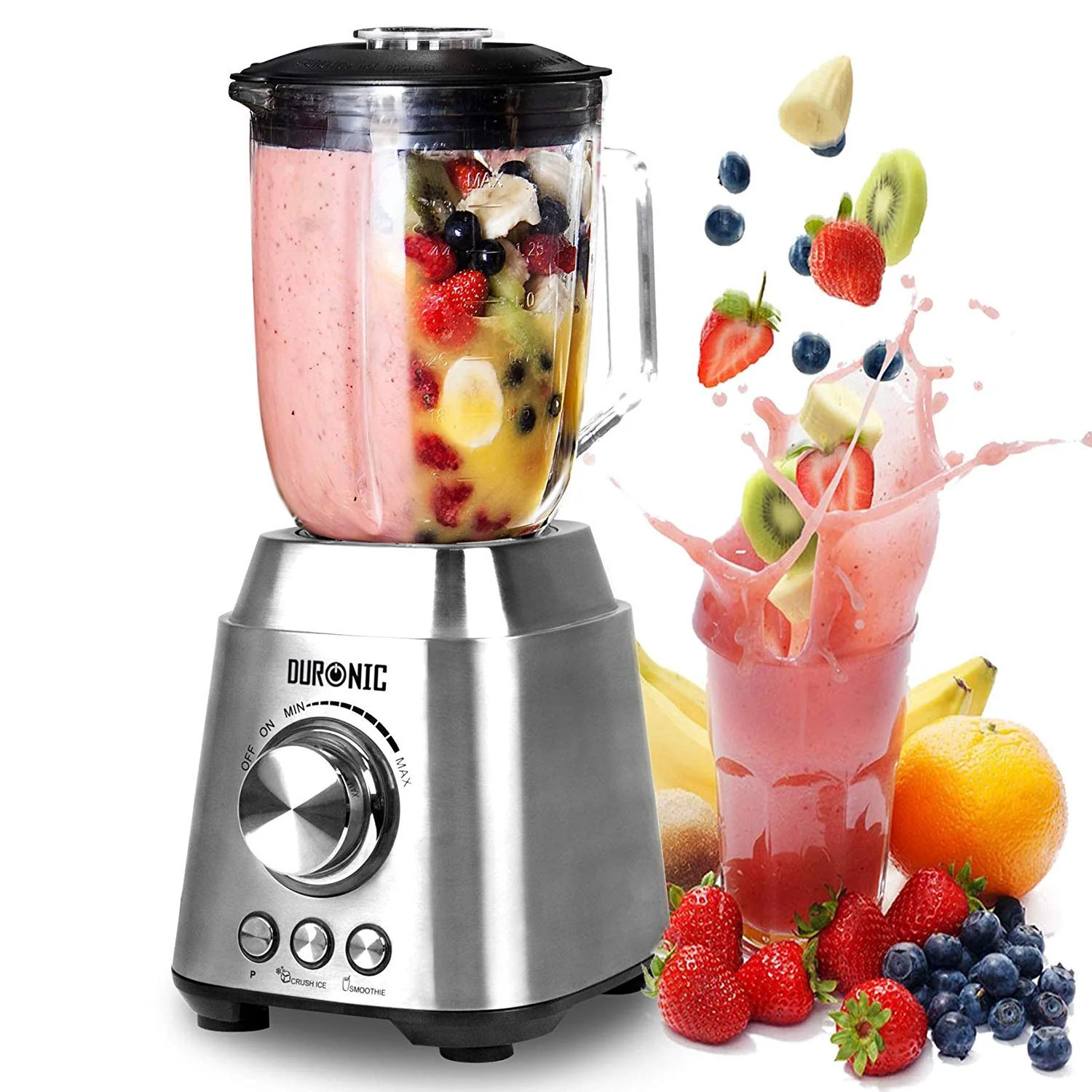 Duronic BL102 Standmixer 1000W 1,5L Glaskrug
