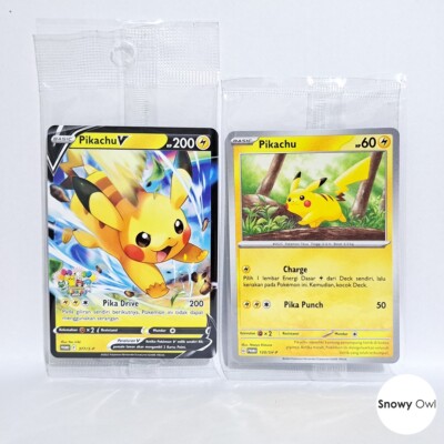 ebay coupons for pokemon cards Pikachu 120/SV-P & Pikachu V 377/S-P Festival Promo Set Pokemon Card  Indonesia