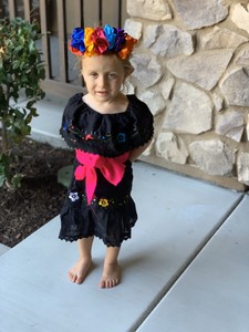 mexican flower girl dress