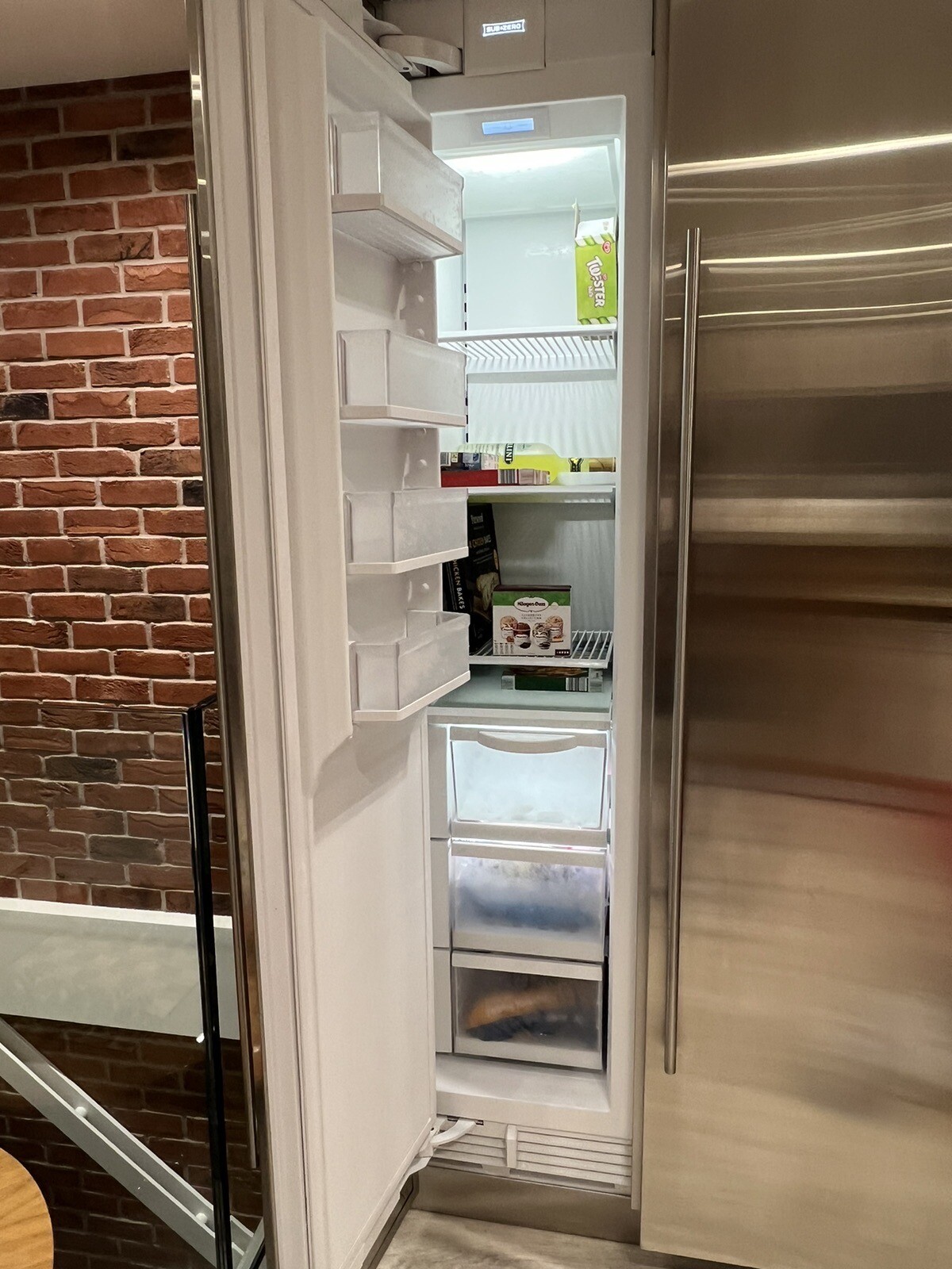 Sub Zero ICBIC24RRH Built In Fridge + SS Door, Wolf *EX DISPLAY* RRP