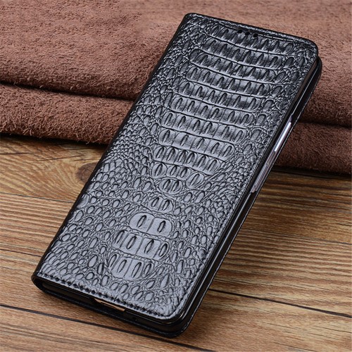 Echt Leder Krokodil Magnet Hülle für Honor Magic V3 Business Flip Cover - Bild 1 von 32