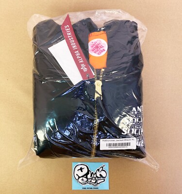 Anti Social Social Club MA-1 Bomber Assc Kaburosai Jacket Black XL
