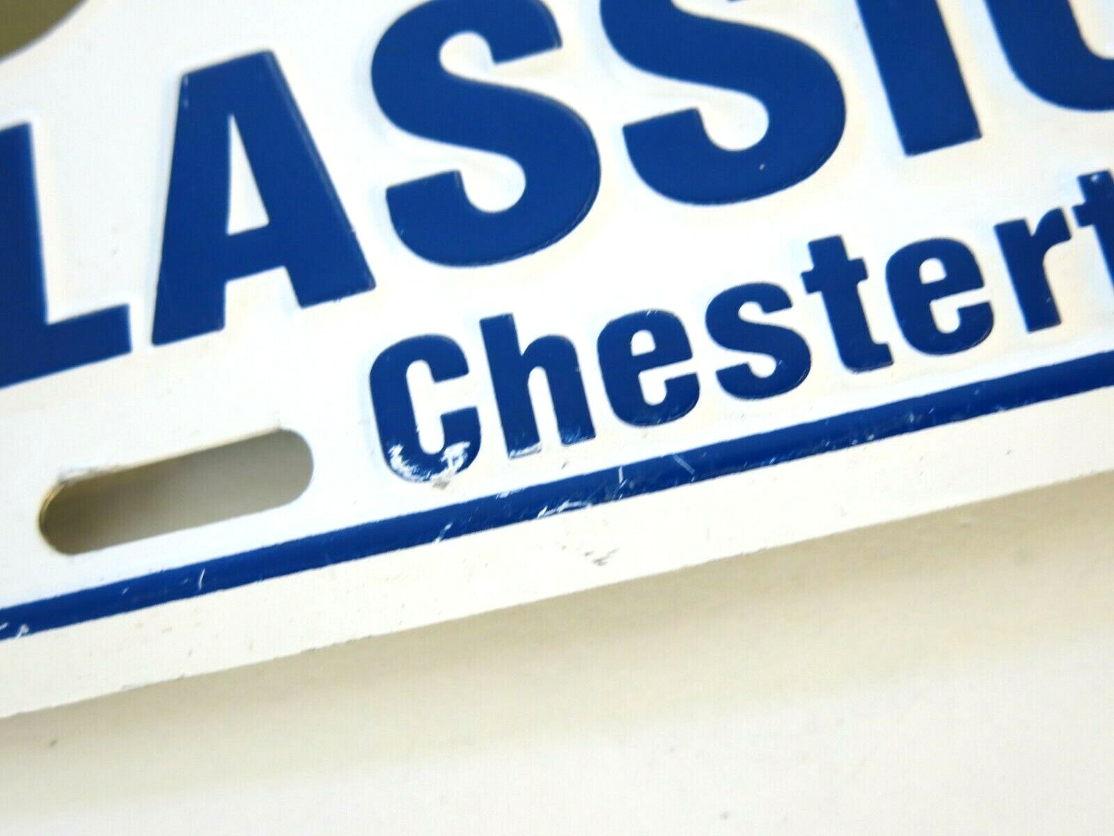 Classic Chevrolet USA1 Booster Plate Chestertown Maryland Dealer Car