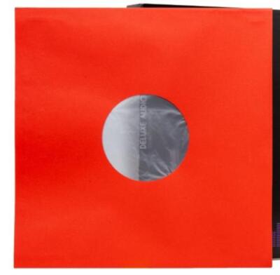 AUDIO ANATOMY: 25 RED LP - 12 INCH INNER SLEEVES AUDIOPHILE DELUXE POLY-LINED DO