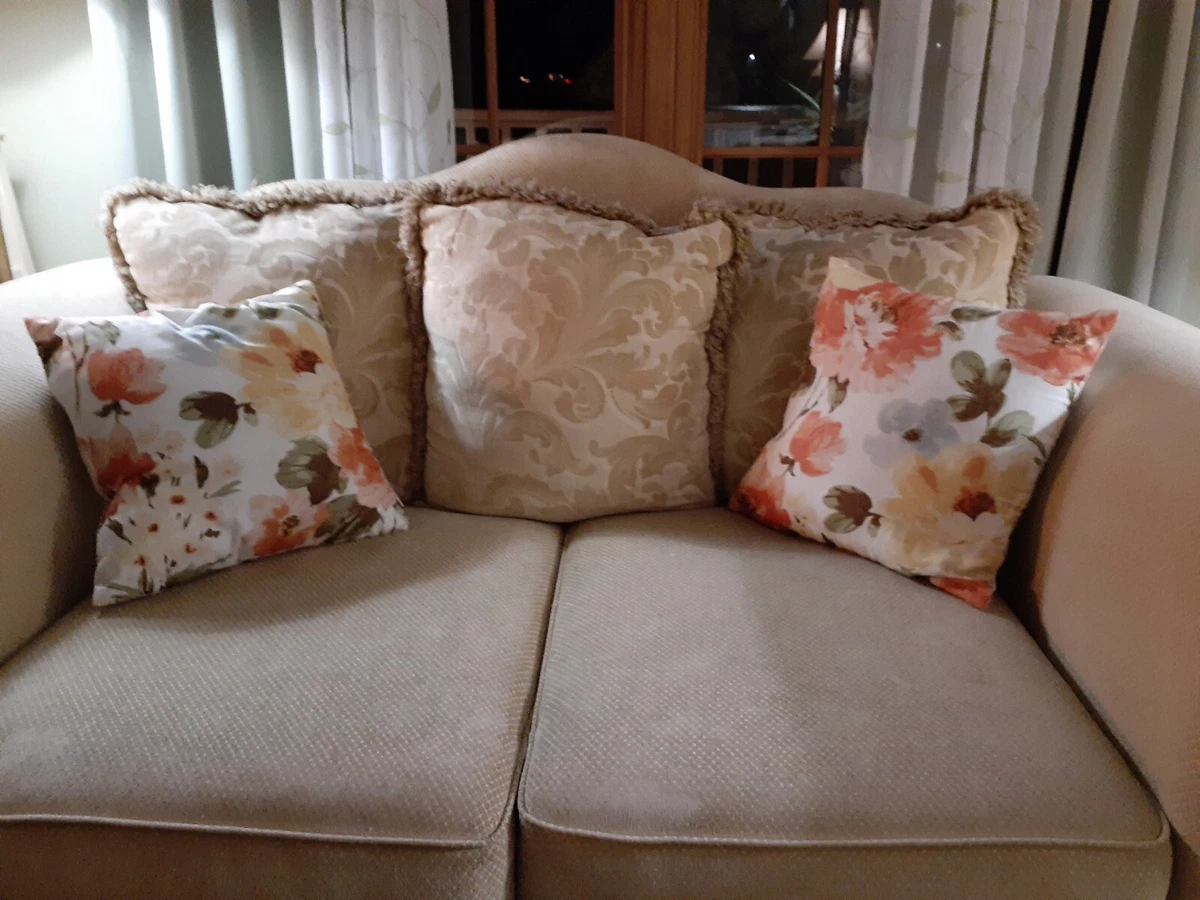 Set of 2 Colorful Spring Floral 2 Sided Accent Throw Pillows Couch